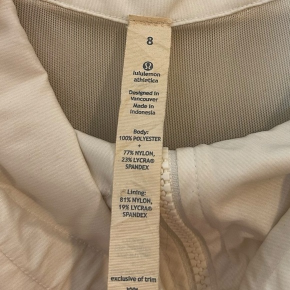 RARE Lululemon Seek the Peak Jacket- White Size 8 - Picture 8 of 10